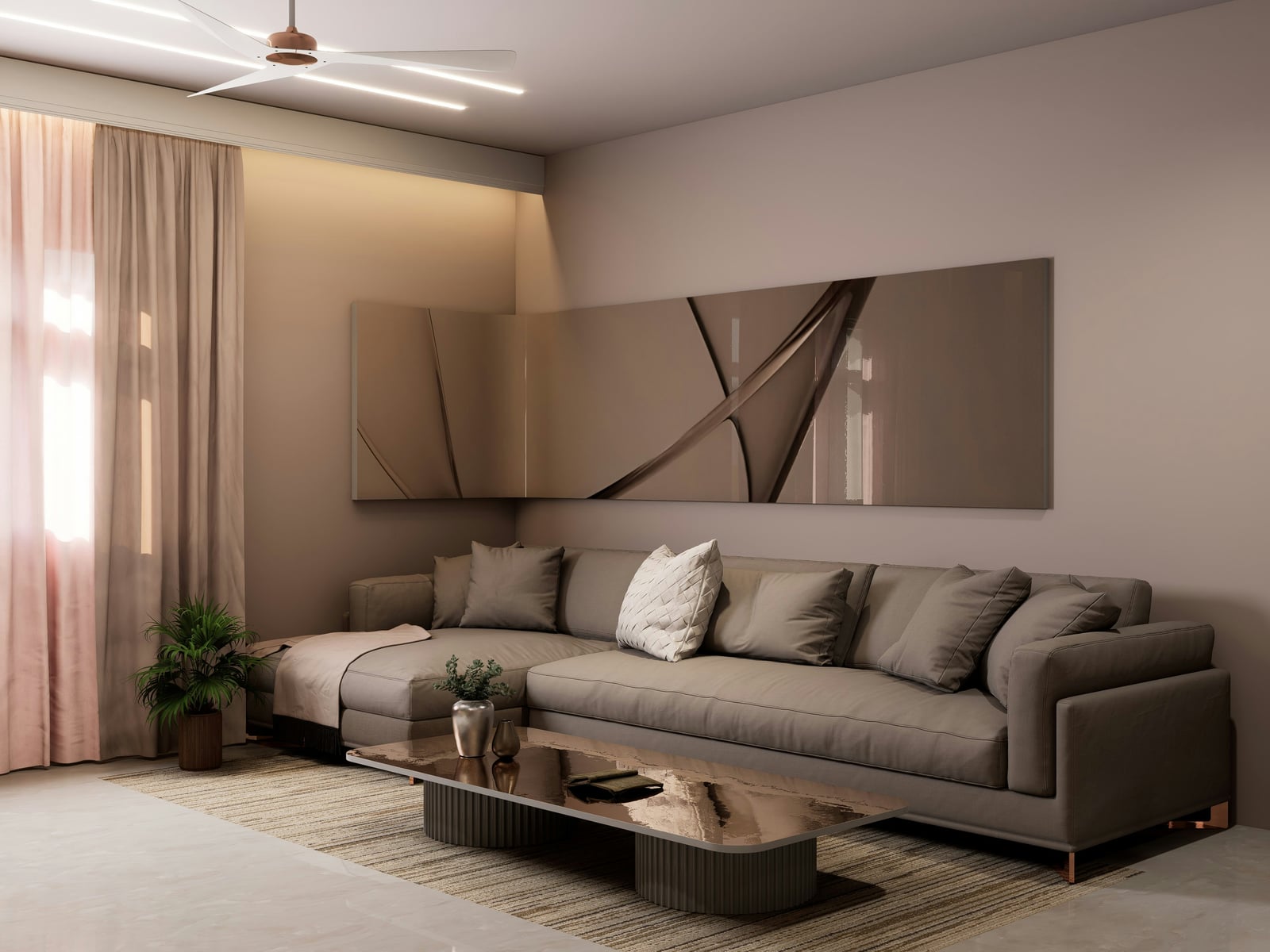 Aura 3-seater sofa